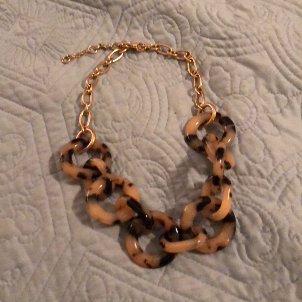 J. Crew Tortoise Statement Necklace